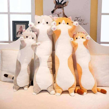 Cuddle Catz Plush Pillow Stuffed Animals KittyNook 50cm Grey Tabby Cat